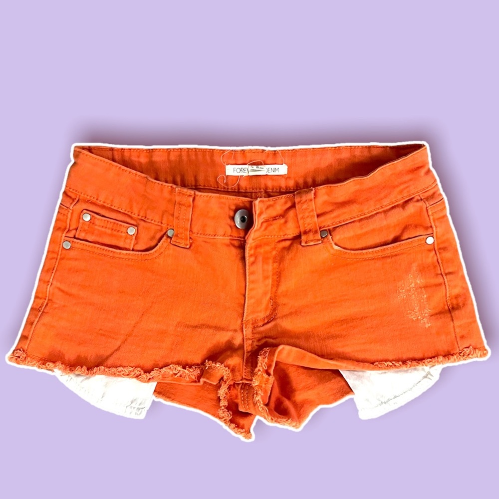 Forever 21 Orange short shorts